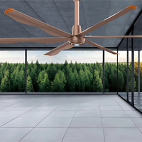 Moderner Topfan Aluminium LED-Deckenventilator mit DC-Motor, ETL-zertifiziert, 12ft Flügeldurchmesser, Fernbedienung, 3 Jahre Garantie, High-End-Einzelhandel