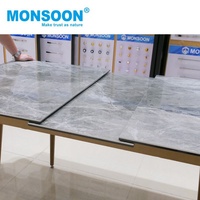 Glissière télescopique extensible bidirectionnelle à roulement à billes et fermeture amortie pour table de salle à manger, avec levage automatique, pour cuisine et extérieur