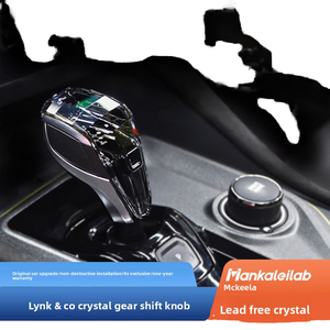 หัวเกียร์รถยนต์ดัดแปลงสำหรับรุ่น Lingke 01 02 03  แบบคริสตัล  อะไหล่แต่ง  Lynk & C Crystal Grange หัวเกียร์คริสตัลสำหรับ Ling - Product Image 4