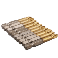 Jeu de 9 embouts de tournevis à tige hexagonale de 50 mm, antidérapants et magnétiques pour perceuse électrique, incluant les tailles Ph1, Ph2, Ph3, Pz1