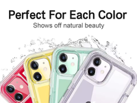 Étui de téléphone transparent en TPU antichoc de luxe pour iPhone 16 15 14 13 12 11 Pro Max Mini X XR Xs 7 8 Plus SE, coque souple transparente