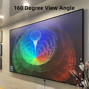 Écran Fresnel HaoMing pour lumière du jour, écran de projection UST suspendu au <span class=keywords><strong>plafond</strong></span>, écran de projection UST fixe pour tous les projecteurs en plein jour - Product Image 6