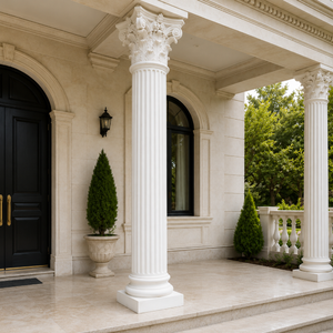 <span class=keywords><strong>Columnas</strong></span> <span class=keywords><strong>Romanas</strong></span> Sólidas de GRC/GRG Personalizadas con Ejes Acanalados, Aptas para Exteriores de Hoteles y Otras Aplicaciones Decorativas - Product Image 3