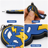 Étiquette de bagage personnalisée en PVC souple en gros, étiquette de bagage avec logo personnalisé, étiquette de nom de valise pour cadeau de voyage