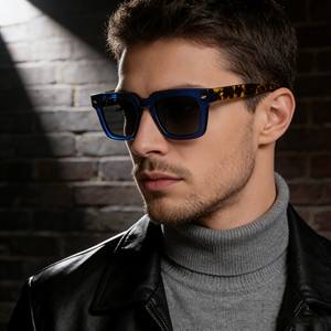 Lunettes de soleil polarisées TAC en gros, lunettes anti-lumière bleue haut de gamme, unisexe, OEM ODM, en acétate, de luxe, mode, pour hommes - Product Image 3