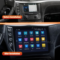 AuCAR Radio Mobil Android 13 Gen 5 10 Inci, Multimedia Stereo Layar Sentuh, Navigasi GPS Mobil untuk Maserati Gran Turismo 2007-2017