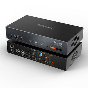 <span class=keywords><strong>TESmart</strong></span> Triple Monitor <span class=keywords><strong>KVM</strong></span> Switch Dock DP1.2 & USB-C 4K60Hz pour 2 PCs & 3 moniteurs Video HDMI Matrix Switcher - Product Image 1