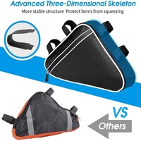 Pochette de vélo étanche et réfléchissante personnalisée sous le Tube avant, sac de rangement pour selle triangulaire, sac de cadre de vélo