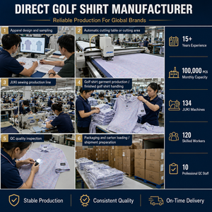เสื้อโปโลออกแบบเองสำหรับผู้ชาย เสื้อผ้ากีฬากอล์ฟ โพลีเอสเตอร์ผสมสแปนเด็กซ์  งานซับลิเมชั่น ปักโลโก้ แห้งเร็ว เสื้อโปโลสำหรับเล่นกอล์ฟ - Product Image 5