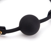 Balle de gag buccal en silicone souple SM pour couple, jouet sexuel respirant et mignon