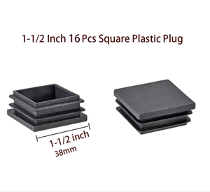 Tappo a tubo tondo di dimensioni miste personalizzate, tappi in plastica tonda nera, tappo con inserto scorrevole per sedia sgabello da tavolo gamba, tubo - Product Image 2