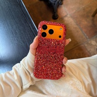 Coque de protection de luxe à paillettes et sequins pour iPhone 18 Pro Max, compatible également avec iPhone 17, 16, 15, 14, 13 – Nouvelle collection tendance pour la déesse de la mode