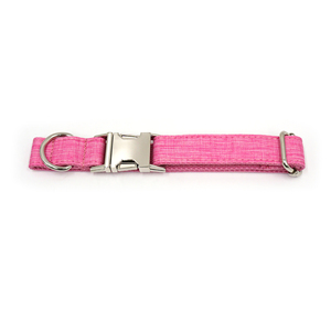 Popular Rankings Flax Neck <strong>Collar</strong> for Dogs Classic Sliver Buckle Training Dog <strong>Collar</strong> Fashion Same Color Webbing Dog <strong>Collar</strong> - Product Image 4