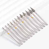 Embouts de ponceuse à ongles professionnels OEM/ODM personnalisables 3/32" pour manucure électrique, embout russe pour cuticules, pour kit d'embouts de ponceuse à ongles double ligne