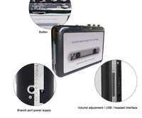 Lecteur de cassette USB portable, convertisseur de cassette USB en MP3, capture d'audio, lecteur de musique, enregistreur de cassette