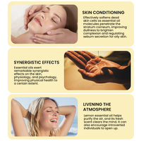 MULAN OEM Huile essentielle de citronnelle biologique personnalisée Graines de citrus frais Antibactérien Anti-inflammatoire Effet rafraîchissant pour l'esprit