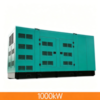 Groupe électrogène diesel silencieux insonorisé 1000kW 1250kVA avec alternateur sans balais SDEC, contrôleur Smartgen et ATS pour alimentation de secours fiable