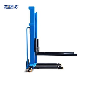 WGZN 1 ton 3m Dubbele Deur Handpallettruck Hydraulische Heftruck Laad- en loswagen Stapelwagen - Product Image 1