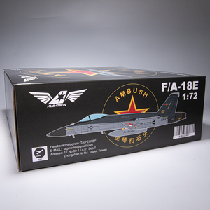 Modelo de Avión de Combate <span class=keywords><strong>F</strong></span>-18E Super Hornet a Escala 1/72, Escuadrón Enemigo Hipotético Chino, Aleación Preensamblada - Product Image 6