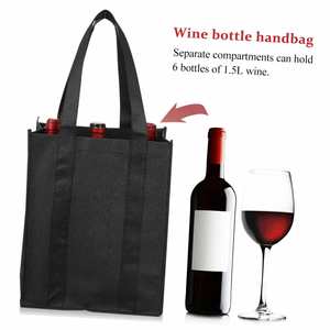 Sac de shopping réutilisable en non-tissé, écologique, imprimé avec logo personnalisé, pour la vente en gros de vêtements, de cadeaux, de chaussures et d'emballages de vin - Product Image 4