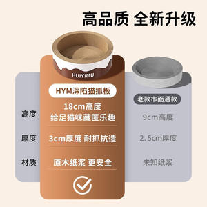 กระดานลับเล็บแมวกระดาษลูกฟูกสำหรับแมวที่นอนแมวกันรอยไม่หลุดร่วงกันรอยขีดข่วนโซฟาแมวต้นไม้แมว - Product Image 5