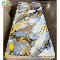 Pabrik RCL Grosir Panel Marmer Ramah Lingkungan Berlapis UV Lembaran Papan Berlapis UV Lembaran Marmer UV