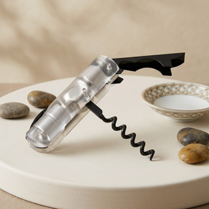 Ouvre-bouteille multifonctionnel avec tire-bouchon et levier, pour bouteilles de vin et de bière, fonctionnement manuel, compact et portable - Product Image 2