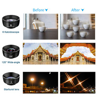 7-in-1 Universal Smartphone Lens Kit Fisheye Wide-Angle & Telephoto Professional Photography Accessory OEM