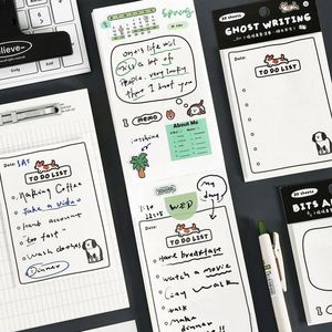 Bloc-notes autocollants PET à motifs d'animaux mignons, pour planificateur hebdomadaire, liste de tâches, série Punch N Times Pleasure To-Do - Product Image 4