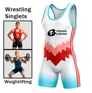 Singlet de Lucha Personalizado por Sublimación, MOQ Bajo, Traje de Compresión Duradero y Altamente Elástico, Corte Atlético para Competencia, Singlets de Gimnasio - Product Image 1