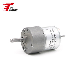 มอเตอร์เกียร์ดีซีแบบมีเอนโค้ดเดอร์ขนาด 27 มม. พร้อมเพลาส่งกำลังด้านหลัง 12V 250 รอบต่อนาที มีสินค้าในสต็อกโรงงาน - Product Image 5