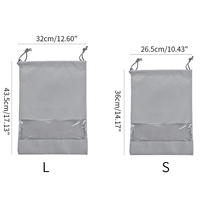 Sac de rangement pour chaussures non tissé thermoscellé réutilisable bon marché Sac à poussière pour chaussures non tissé à ultrasons avec logo personnalisé Sac de voyage pour chaussures à cordon