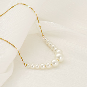 ZOGXIN Pearl Necklace Imitation Pearl Gold Chain Women's Choker Gift Jewelry - Product Image 3