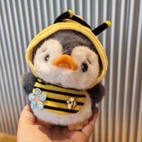 Porte-clés pendentif pingouin en peluche personnalisable, mini animal mignon et moelleux, rembourrage en coton PP, taille 11-30 cm, accessoire de fête unisexe