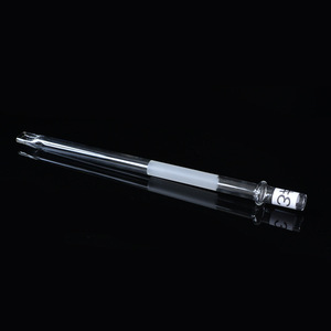 Glass <b>Hookah</b> Pipe 14x300mm Straight Type Reusable Smoking Accessory Set - Product Image 3