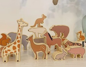 Thú Vị Zoo Giáo Dục Bằng Gỗ Hài Hước Cân Bằng Trò Chơi Phối Hợp Tay Mắt Động Vật Khối Nhỏ Đồ Chơi DIY - Product Image 6