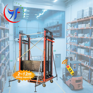 Plataforma Elevadora Eléctrica Móvil de 2-15 m, Andamio Eléctrico con Control Remoto para Uso en Construcción y Almacenes - Product Image 4