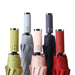 Hot Selling Korean Auto Open Close Premium Water and <strong>Wind</strong> <strong>Proof</strong> Strong Fiberglass 10 Bone 3 Folding <strong>Umbrella</strong> Free Shipping - Product Image 4