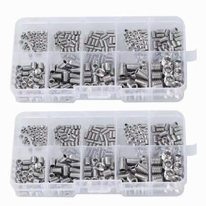 ชุดสกรูหัวจมสแตนเลส 304 มาตรฐาน ISO ขนาด M3-M10 สีดำ หัวหกเหลี่ยม แบบต่างๆ M4 M5 M6 M8 M10 ระบบเมตริก - Product Image 1