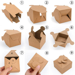 <span class=keywords><strong>Caja</strong></span> <span class=keywords><strong>de</strong></span> Regalo Decorativa <span class=keywords><strong>de</strong></span> Cartón Plegable Estilo <span class=keywords><strong>Origami</strong></span> para Jabón Artesanal, Aromaterapia y Dulces - Product Image 4