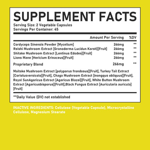 Fast Shipping Immune Support Capsules Improve Mood Boost Vitality Natural Mushroom Capsules Mushroom Pills - Product Image 3