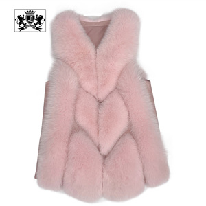 Janefur <strong>Plus</strong> <strong>Size</strong> Winter Warm Women Real Fur Vest High Quality Winter Real Fox Fur <strong>Gilet</strong> <strong>Ladies</strong> Natural Fur Waistcoat - Product Image 4