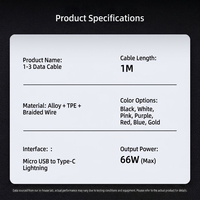 Kabel Data Transfer Cepat Pengisian Daya Tipe C Nylon Braided Tahan Lama 1m Pd 6A 66W Grosir Pabrik untuk Samsung Xiaomi