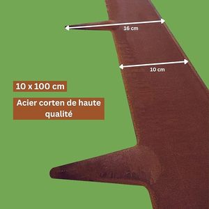 Kim loại vườn hàng rào corten thép cỏ cạnh corten vườn biên giới viền kim loại cảnh quan viền - Product Image 5