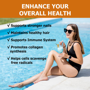 निजी लेबल कार्बनिक विटामिन सी स्वस्थ उम्र बढ़ने वाले कोलेजन पेप्टाइड्स पाउडर को बढ़ावा देता है - Product Image 4