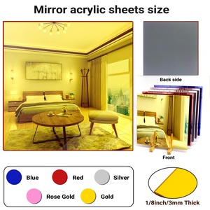 Lámina de Acrílico Espejo Dorado de 3mm de YAGELI, Fabricante Personalizado, Estilo Moderno, Lavable, para Exhibiciones con Superficie Pulida - Product Image 3