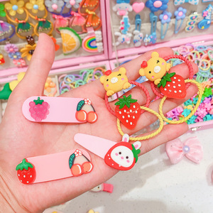 Venta al por Mayor de Pinzas para el Cabello de Niñas con Dibujos Animados, Lazos para el Cabello con Flores Dulces, Pasadores de Moda, Juego de Accesorios para el Cabello de Niñas en Caja de Regalo - Product Image 4