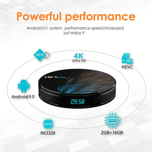 HK1 MAX 4K UHD Reproductor Multimedia Android Amlogic Quad Core con WiFi Dual y Bluetooth - Product Image 1