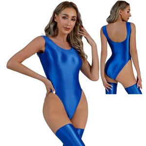 Maillot de bain une pièce brillant dos nu pour femme, idéal pour la plage, les fêtes à la piscine, le sport, la natation, le surf et les vacances - Product Image 3