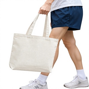 Sac fourre-tout en toile Beena 35x30 cm, sac à bandoulière personnalisé avec soufflet latéral et fermeture éclair, logo personnalisé, cadeau - Product Image 1